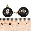 Natural Black Onyx(Dyed & Heated) Pendants G-Z134-03G-04-3
