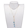 Stud Earrings & Pendant Necklaces Sets SJEW-JS01075-04-5