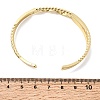 Brass Double Line Textured Cuff Bangles for Women KK-CBACA61-03G-5