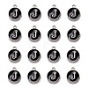 Platinum Plated Alloy Charms LS-ENAM-S118-02J-P-2