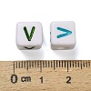 Opaque Acrylic Beads OACR-I022-01V-3