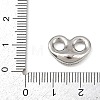 Brass Micro Pave Clear Cubic Zirconia Links Connector Charms LS-KK-K413-06P-3
