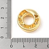 Brass Micro Pave Clear Cubic Zirconia Pendant KK-Z046-01G-O-3