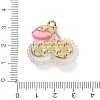 AB Color Alloy & Resin Beaded Pendants RE-CBA4A70-02A-3