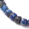 Natural Lapis Lazuli Beaded Stretch Bracelets for Women BJEW-JB13335-03-3