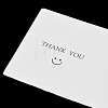 Smiling Face Paper Earrings Necklace Display Cards FIND-T072-01B-02-3