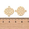 Brass Laser Cut Hollow Disc Links Connector Charms KK-Z164-03G-3