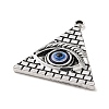 Tibetan Style Alloy Egyptian Pyramid Eye Pendants PALLOY-K021-04AS-2