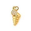 304 Stainless Steel ABS Imitation Pearl Pendants STAS-B097-07G-02-1