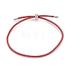 Adjustable PU Leather Cord Slider Bracelets BJEW-F412-05P-2