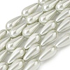 Electroplate Opaque Glass Imitation Pearl Beads Strands EGLA-H113-09A-03-1