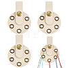 Imitation Leather with Alloy Yarn Divider TOOL-WH0155-256B-1