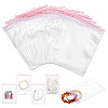 1000Pcs Plastic Resealable Packaging Bags OPP-PH0001-38-1