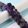 Natural Amethyst Star Cut Round Beads Strands G-M418-C01-01-2