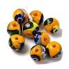 Handmade Millefiori Lampwork Beads LAMP-R003-02A-09-1