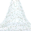 6 Yards Flower Pattern Milk Fiber Mesh Fabric DIY-NB0014-82B-1