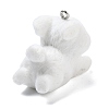 Flocky Resin Pendants RESI-Q002-06A-2