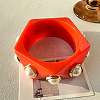 Resin & Plastic Pearl Chunky Bangles for Women WG03724-01-1