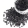 Glow in the Dark Luminous Transparent 8/0 Glass Seed Beads SEED-YWC0001-01A-1