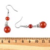 Natural Gemstone Dangle Earrings EJEW-JE01374-4