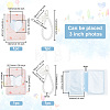 Olycraft 2Pcs 2 Styles 40-Pocket 3 Inch Rectangle PVC Mini Heart Butterfly Hollow Cover Photocard Collection Photo Albums DIY-OC0010-77-2