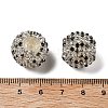 Sparkle Glass Rhinestone Round Beads OACR-S048-01I-3