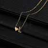 Alloy Letter Heart Pendant Necklaces for Women WGBB55E-08-1