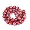 Handmade Lampwork Beads Strands LAMP-Q041-08D-2