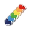 Printed Pride Rainbow Acrylic Big Pendants OACR-L018-15B-2