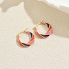 Twist Stainless Steel Hoop Earrings AW0162-1-1