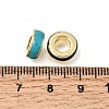 Brass Enamel European Beads KK-Z163-04G-3