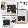 Felt with Iron Display Stands with Wood Base for Brooch ODIS-SC0001-11-7