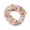 Natural Black Gold Rutilated Quartz Beads Strands X-G-P596-6mm-02-3