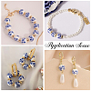 3 Styles Handmade Printed Porcelain Beads PORC-SP0001-09-6