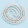 Electroplate Non-magnetic Synthetic Hematite Bead Strands G-Q466-3mm-02-2