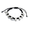 Halloween Theme Adjustable Nylon Cord Braided Beads Bracelets BJEW-JB10917-S-1