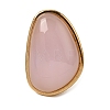 Resin Imitation Gemstone Cuff Open Rings RE-CBA09F0-01G-01-1