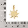 Brass Micro Pave Cubic Zirconia Pendants KK-R100-13G-02-3