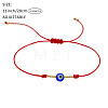 Vintage Evil Eye Miyuki Gold Beaded Braided Bracelets with Brass Beads for Women TE3709-2-2