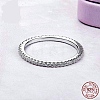 Anti-Tarnish Rhodium Plated 925 Sterling Silver Finger Rings RJEW-FF0008-008P-18mm-2