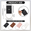 8Pcs 4 Colors PU Leather Towel Clip AJEW-PH0008-56-2