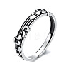 Musical Note 925 Sterling Silver Adjustable Rings FS-WG761CA-01-5