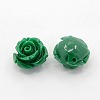 Synthetic Coral 3D Flower Rose Beads CORA-A006-15mm-042-1