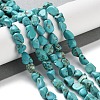 Dyed & Heated Natural Turquoise Beads Strands X-G-P497-01C-17-2