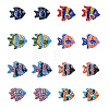 16Pcs 8 Colors Handmade Porcelain Beads PORC-DC0001-01-1