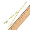 Brass Paperclip Chain & Twisted Chain Bracelet Making AJEW-JB01618-3