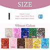 200g 10 colors Glass Seed Beads SEED-TA0001-14-2