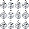 SUNNYCLUE 24Pcs Mirror Ball Reflective Ball Pendants AJEW-SC0002-62-1