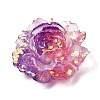 Two Tone Opaque Resin & Glitter Powder Cabochons RE-CBA7537-04B-2