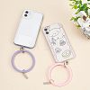 8Pcs 4 Colors Silicone Loop Phone Lanyard KEYC-CA0001-24-4